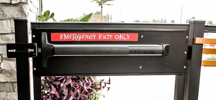 emergency push bar installation in Loma Linda